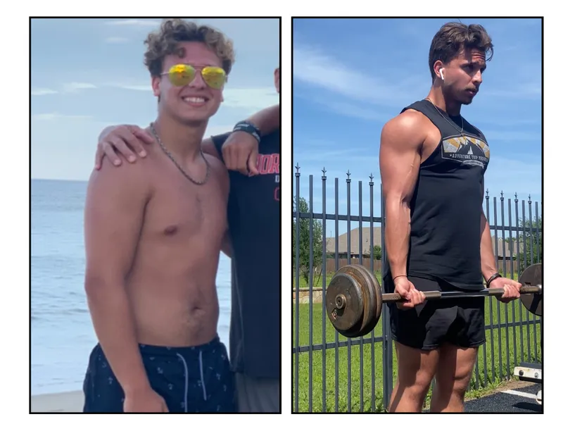 Before and after photos: Coach Andy, gained muscle and lost fat