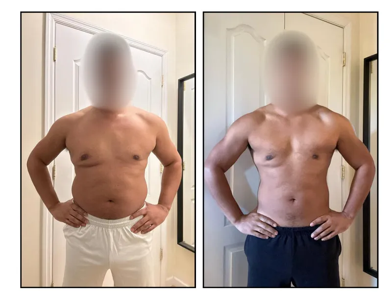 Before and after photos: Chris P., lost 25 lbs of fat