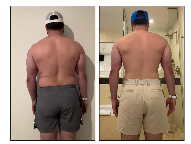 Before and after photos: Derrick, lost 25 lbs in 2 months